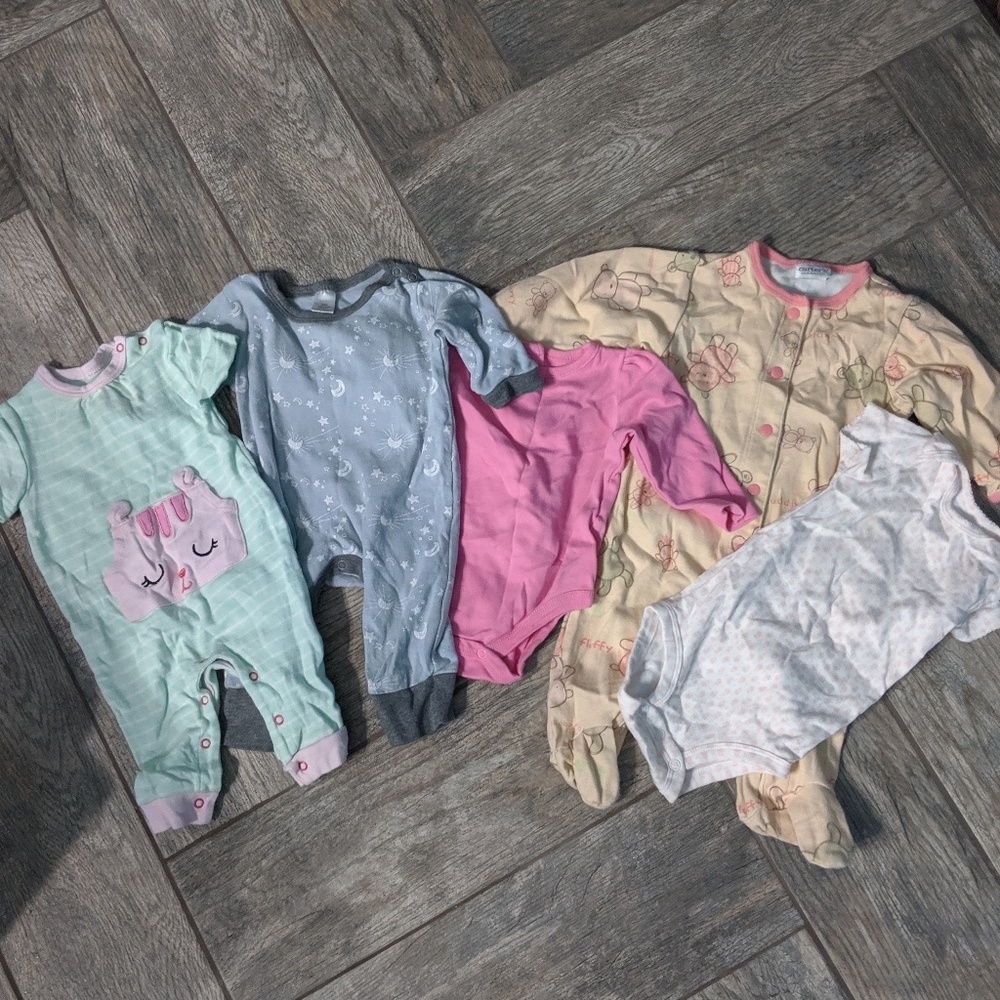 Lot of baby pajamas